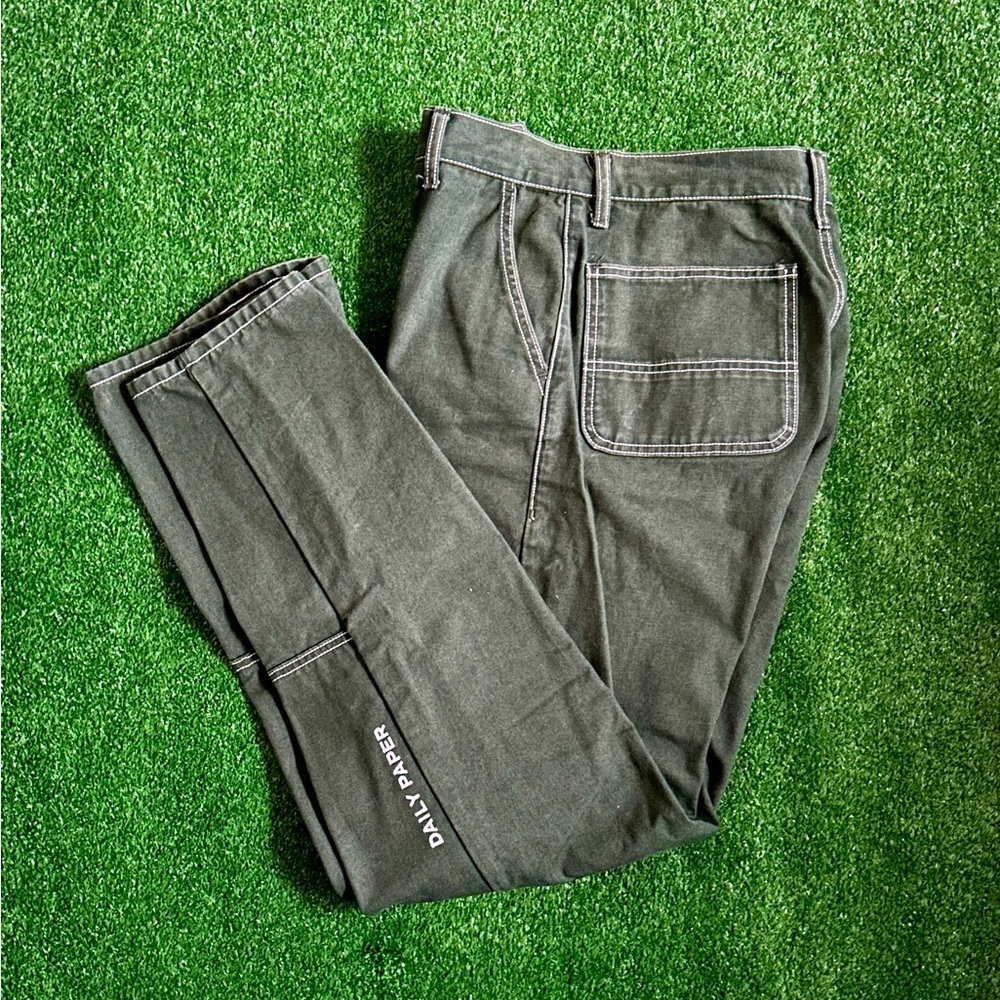 Daily Paper Men's Green Cargo Pants